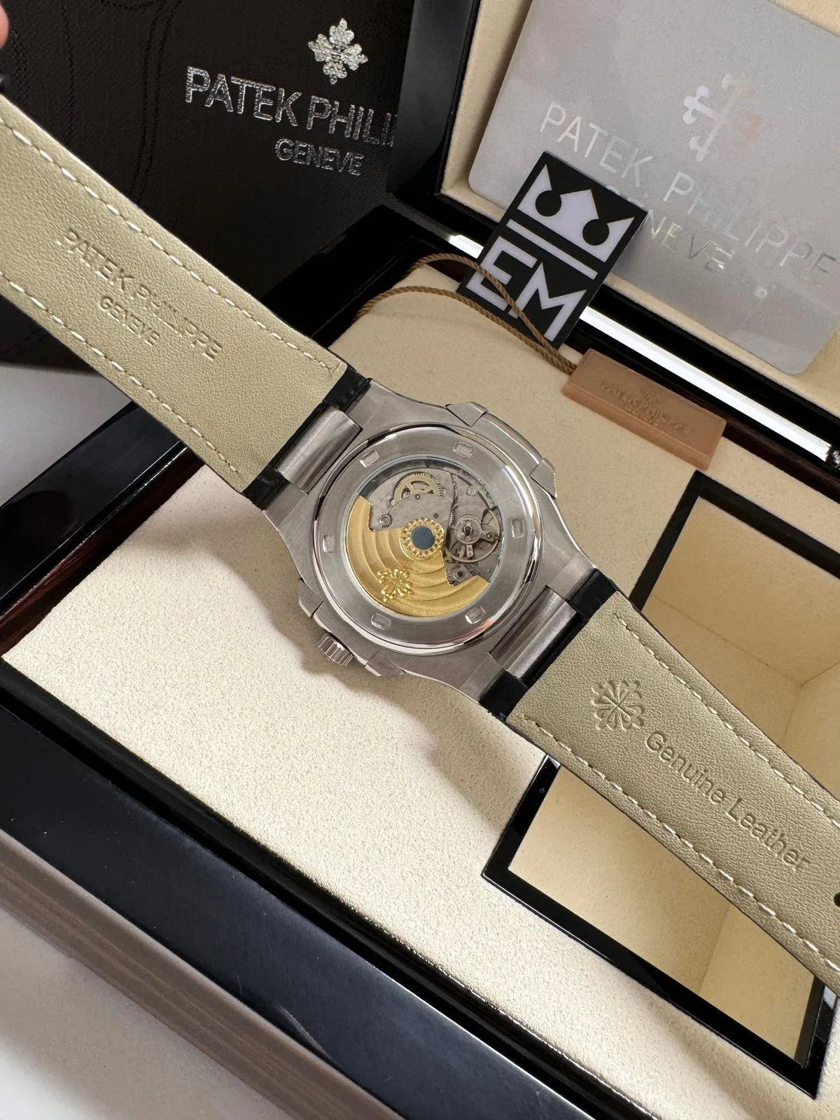 Patek Philippe Nautilus leather